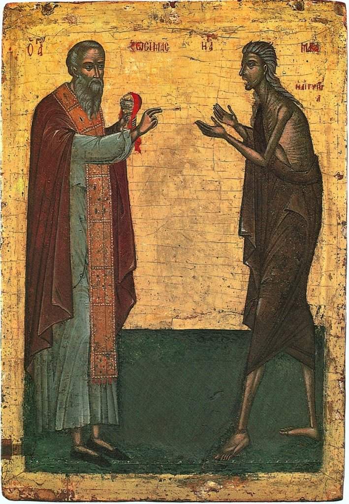Преподобные Мария Египетская и Зосима Палестинский