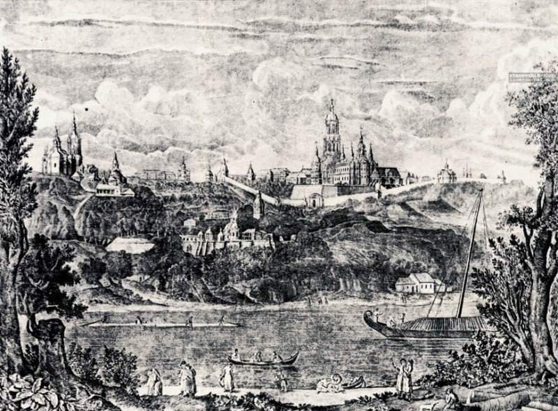 2. Киево-Печерская лавра. Гравюра, XVII век.jpg