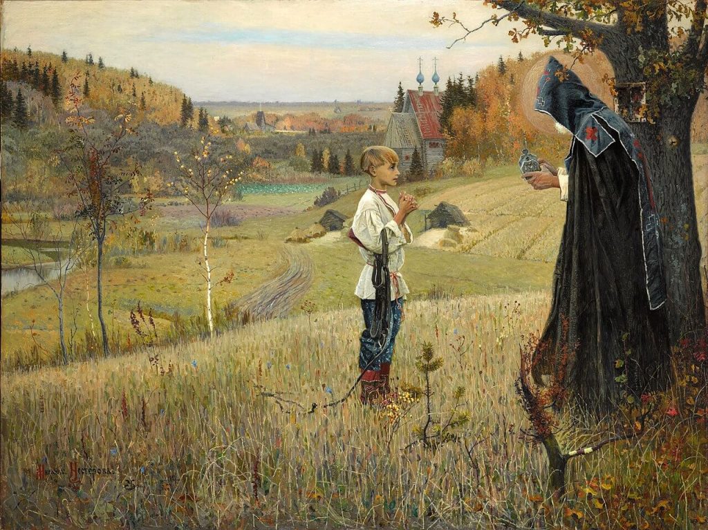 «Видение отроку Варфоломею», М.В. Нестеров. 1889-1890.jpg