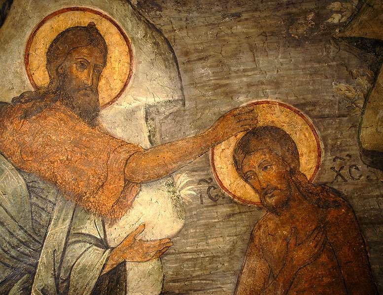 2. Крещение Господне. Фреска Владимирского собора Сретенского монастыря.jpg