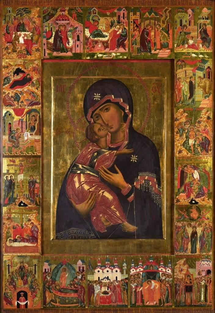 Владимирская икона Божией Матери в иконостасе Владимирского собора