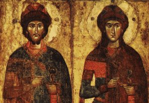 Мучеников благоверных князей Бориса и Глеба,
во Святом Крещении Романа и Давида