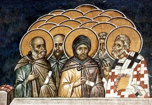 Священномученика Афиногена, епископа Пидахфойского,
и десяти учеников его